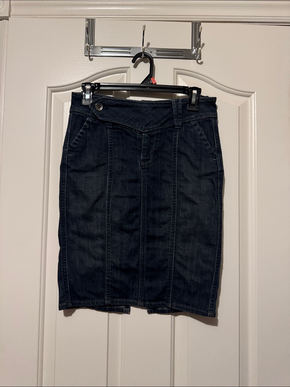 Dark Wash Denim Pencil Skirt - Gap
